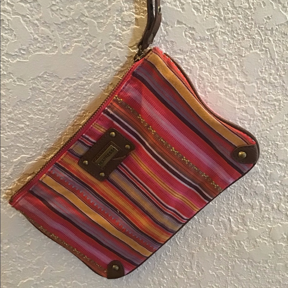 Multi colored wristlet by express